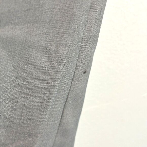 Ellen Tracy Mid Rise Modern Trouser Sz 14 Light Gray Career Business - Picture 5 of 10